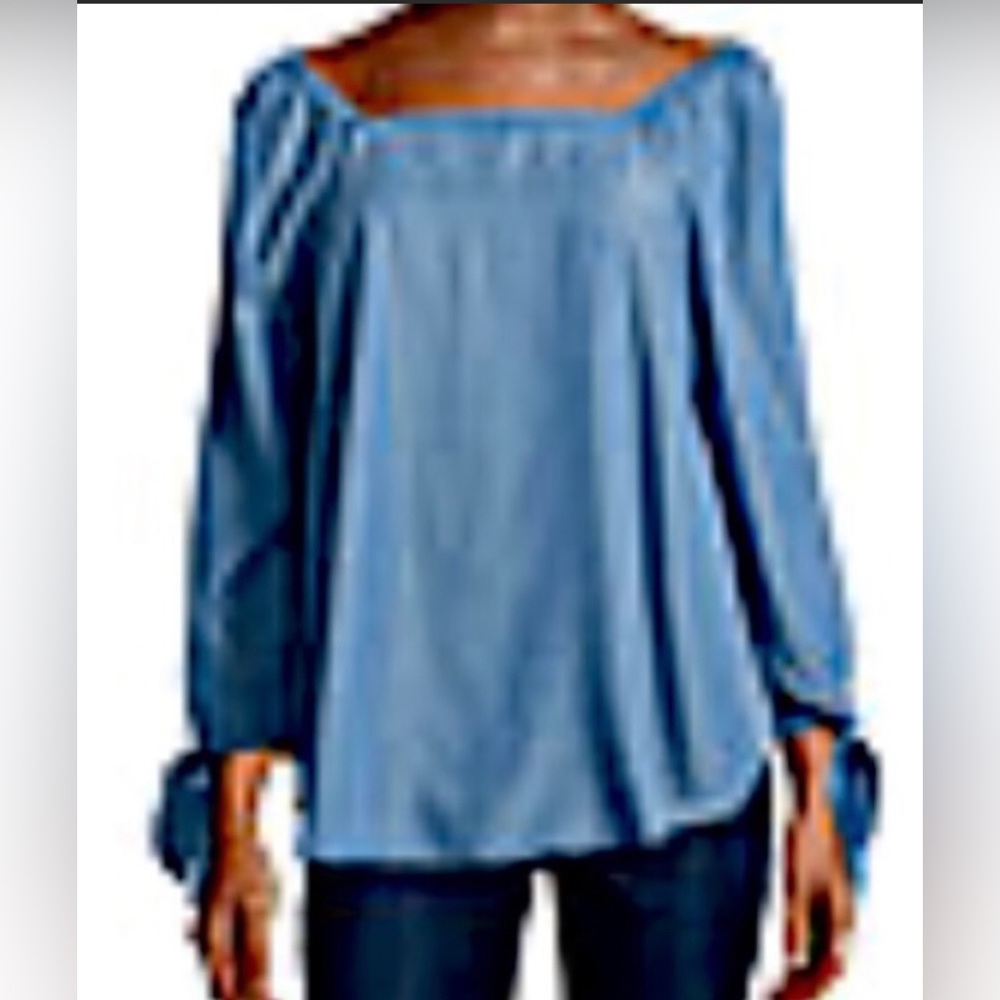 NWT Liz clairborne chambray blouse size XL
